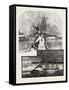 The Deep Cut and Lock No 1, New Welland Canal, Canada, Nineteenth Century-null-Framed Stretched Canvas