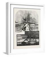 The Deep Cut and Lock No 1, New Welland Canal, Canada, Nineteenth Century-null-Framed Giclee Print