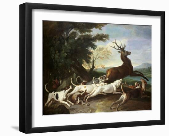 The Deer Hunt, 1718-Alexandre-Francois Desportes-Framed Giclee Print