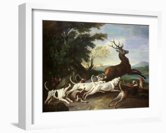 The Deer Hunt, 1718-Alexandre-Francois Desportes-Framed Giclee Print