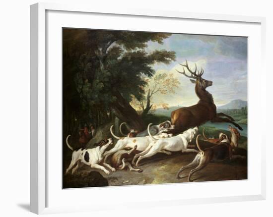 The Deer Hunt, 1718-Alexandre-Francois Desportes-Framed Giclee Print