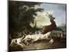 The Deer Hunt, 1718-Alexandre-Francois Desportes-Mounted Giclee Print