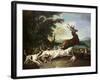The Deer Hunt, 1718-Alexandre-Francois Desportes-Framed Premium Giclee Print