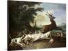 The Deer Hunt, 1718-Alexandre-Francois Desportes-Stretched Canvas