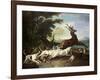 The Deer Hunt, 1718-Alexandre-Francois Desportes-Framed Giclee Print