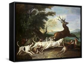The Deer Hunt, 1718-Alexandre-Francois Desportes-Framed Stretched Canvas