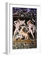 The Deer Hunt, 4th Century BC-null-Framed Giclee Print