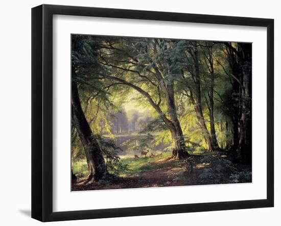 The Deer Park-Carl Frederic Aagaard-Framed Premium Giclee Print