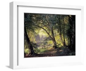 The Deer Park-Carl Frederic Aagaard-Framed Art Print