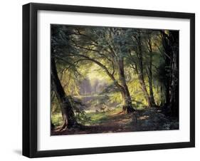 The Deer Park-Carl Frederic Aagaard-Framed Art Print