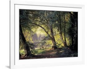 The Deer Park-Carl Frederic Aagaard-Framed Art Print