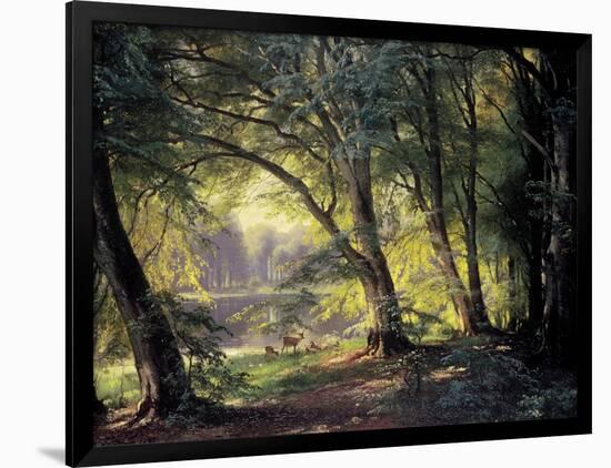 The Deer Park-Carl Frederic Aagaard-Framed Premium Giclee Print