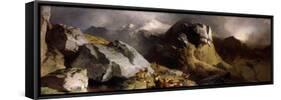 The Deer Pass-Edwin Henry Landseer-Framed Stretched Canvas