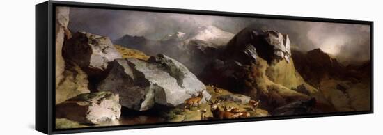 The Deer Pass-Edwin Henry Landseer-Framed Stretched Canvas