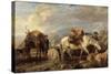 The Deer Stalker's Return, 1846-Richard Ansdell-Stretched Canvas