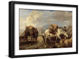 The Deer Stalker's Return, 1846-Richard Ansdell-Framed Giclee Print