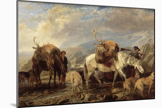 The Deer Stalker's Return, 1846-Richard Ansdell-Mounted Giclee Print