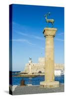 The Deer, the Medieval Old Town of the City of Rhodes, Rhodes, Dodecanese Islands, Greek Islands-Michael Runkel-Stretched Canvas