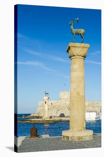 The Deer, the Medieval Old Town of the City of Rhodes, Rhodes, Dodecanese Islands, Greek Islands-Michael Runkel-Stretched Canvas