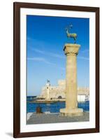 The Deer, the Medieval Old Town of the City of Rhodes, Rhodes, Dodecanese Islands, Greek Islands-Michael Runkel-Framed Photographic Print