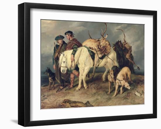 The Deerstalkers' Return, 1827-Edwin Henry Landseer-Framed Giclee Print