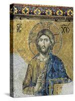 The Deesis. Detail. Jesus Christ in Majesty as If to Bless. Hagia Sophia. Istanbul. Turkey-null-Stretched Canvas