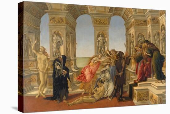 The Defamation of Apelles, 1494-95-Sandro Botticelli-Stretched Canvas