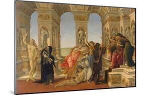 The Defamation of Apelles, 1494-95-Sandro Botticelli-Mounted Giclee Print