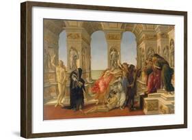 The Defamation of Apelles, 1494-95-Sandro Botticelli-Framed Giclee Print