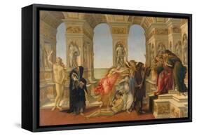 The Defamation of Apelles, 1494-95-Sandro Botticelli-Framed Stretched Canvas