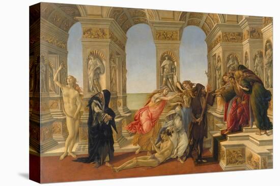 The Defamation of Apelles, 1494-95-Sandro Botticelli-Stretched Canvas