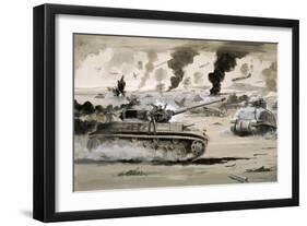 The Defeat of the Afrika Corps at El Alamein-null-Framed Giclee Print