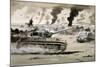 The Defeat of the Afrika Corps at El Alamein-null-Mounted Giclee Print