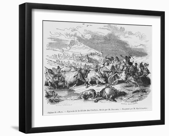 The Defeat of the Cimbri-Alexandre Gabriel Decamps-Framed Giclee Print