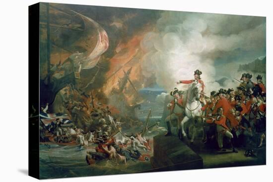 The Defeat of the Floating Batteries at Gibraltar, September 1782, 1783-91-John Singleton Copley-Stretched Canvas