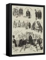 The Defeat of the Gladstone Ministry, Scenes in the House of Commons, Friday, 12th June-Sydney Prior Hall-Framed Stretched Canvas