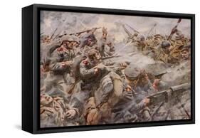 The Defeat of the Prussian Guard at Zonnebeke-Arthur C. Michael-Framed Stretched Canvas