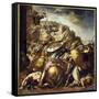 The defeat of the Saracens, The end of the Saracens invasion in Spain in 1492-Juan de Valdes Leal-Framed Stretched Canvas