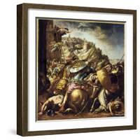 The defeat of the Saracens, The end of the Saracens invasion in Spain in 1492-Juan de Valdes Leal-Framed Giclee Print