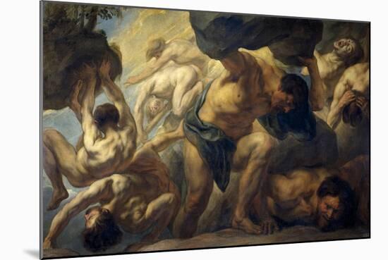 The Defeat of the Titans, 1636-1638-Jacob Jordaens-Mounted Giclee Print