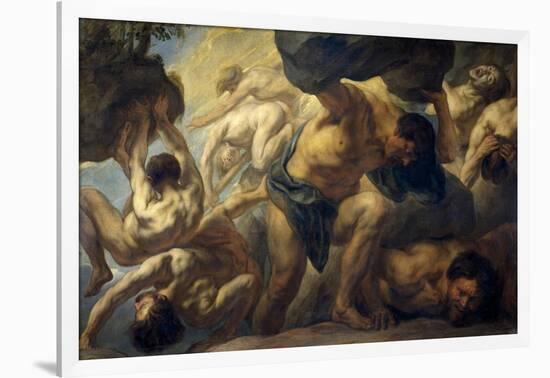 The Defeat of the Titans, 1636-1638-Jacob Jordaens-Framed Giclee Print