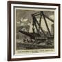 The Defence of British Possessions Abroad, Landing of a Hundred-Ton Gun at Gibraltar-null-Framed Giclee Print