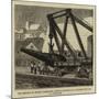 The Defence of British Possessions Abroad, Landing of a Hundred-Ton Gun at Gibraltar-null-Mounted Giclee Print