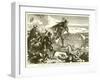 The Defence of Malta by the Knights of St. John Against the Turks in 1565-null-Framed Giclee Print