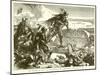 The Defence of Malta by the Knights of St. John Against the Turks in 1565-null-Mounted Giclee Print