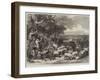 The Defence of Paris, Cattle and Sheep in the Bois De Boulogne-Arthur Hopkins-Framed Giclee Print