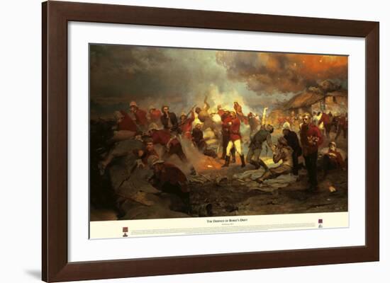 The Defence Of Rorke's Drift-Lady Butler-Framed Giclee Print