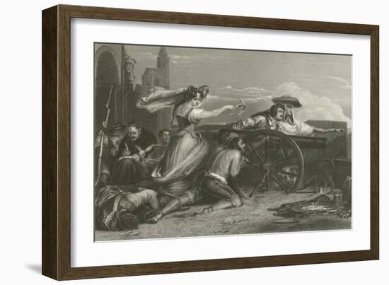 The Defence of Saragossa, Spain, 1808-Sir David Wilkie-Framed Giclee Print