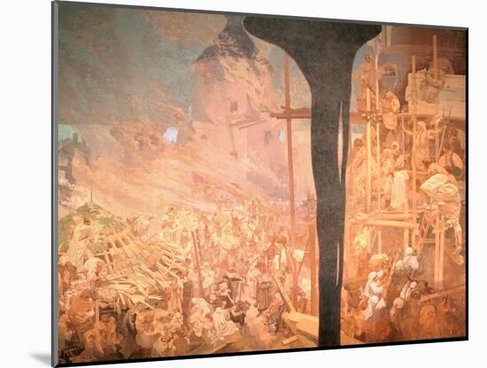 The Defence of Sziget, from the 'Slav Epic', 1914-Alphonse Mucha-Mounted Giclee Print