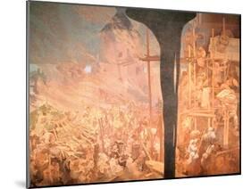 The Defence of Sziget, from the 'Slav Epic', 1914-Alphonse Mucha-Mounted Giclee Print